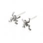 Sterling Silver Frog Earrings AESS1778