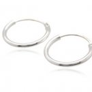 Sterling Silver Hoop Earrings  AESS110