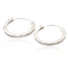 Sterling Silver Hoop Earrings  AESS114