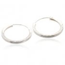 Sterling Silver Hoop Earrings  AESS115
