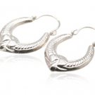 Sterling Silver Hoop Earrings  AESS393