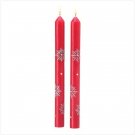 #39217 Snowflake Taper Candles