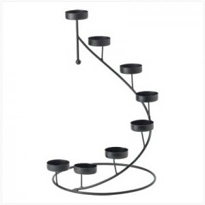 #38178 Metal Spiral Candleholder