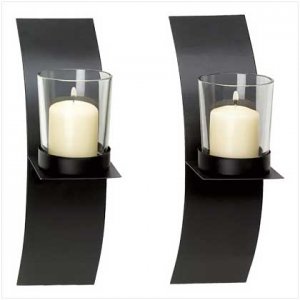 #39066 Mod-Art Candle Sconce Duo