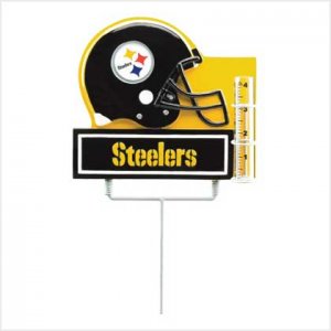 #38916 NFL Rain Gauge Garden Stake - Pittsburgh Steelers