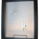 Classy Black Wood Earring Frame Display Holder 9x11