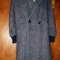 Womens Saril Long Wool Coat Large Lined Heavy Warm! VGC