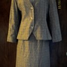 VTG WOOL PLAID SKIRT SUIT MEDIUM (9/10) NICE!