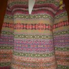 Womens TALBOTS Sweater Medium Multi color Zip front