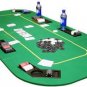 Texas Hold em Folding Table Top with Chip Trays