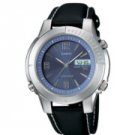 Blue Casual Dress Tough Solar Watch with Analog Dial Code and Leather band