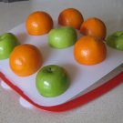 Fruit Platter - White Top, Red Base