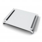 Etched Beakfast Tray - Silver - Autumn Leaves