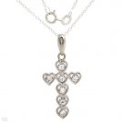 Stylish Necklace With Genuine Crystals Crafted in 925 Sterling silver Length 18in