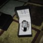 Black Geneva Watch, genuine crystals