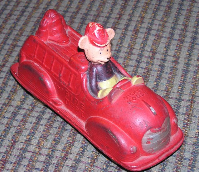 Vinatge Mickey Mouse Fire Truck