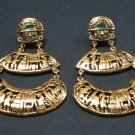 Very nice and gorgeous18karat gold coated TUMI EARRINGS