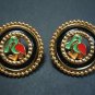 very nice 18karat gold coated SpOON PEAK DUCK EARrings