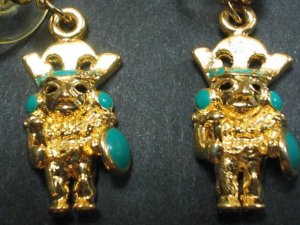 sipan little warrior 20 mm earrings