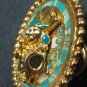 18karat gold coated Medallion Sipan WARRIOR30mm pin