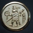 Circular pendant ornaments sun and  moon  temple warrior