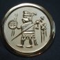 Circular pendant ornaments sun and  moon  temple warrior