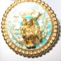 18karat gold coated Medallion Sipan WARRIOR30mm pin
