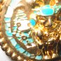 18karat gold coated Medallion Sipan WARRIOR30mm pin
