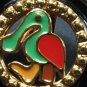 very nice 18karat gold coated SpOON PEAK DUCK EARrings