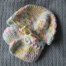 New Handmade Baby Hat - Pastel Dreams (Item # IH0003) 100% Cotton, Matches IS0003 & IB0005