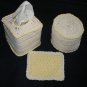 Hand Crocheted Tissue Box Cover (item # HB0001) - Cream & Yellow,  100% Cotton - Machine Wash