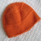 New Hand Crocheted Baby Hat - Tangerine (Item # IH0004)  - 100% Acrylic