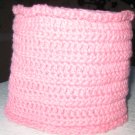 Hand Crocheted Toilet Tissue Cover (item # HB0011) - Rose Pink 100% Cotton - Machine Wash