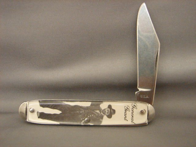 Collectible General Grant Photograph Pocket Knife