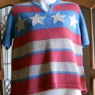 CLEARANCE CHRISTOPHER & BANKS Stars & Stripes Sweater S