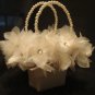Ivory Satin Flower Girl Basket
