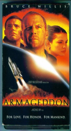 ARMAGEDDON Bruce Willis Ben Affleck Billy Bob Thornton Liv Tyler Action VHS location132
