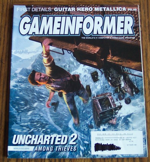 GAME INFORMER Issue 189 January 2009 Uncharted 2 Among Thieves Back ...