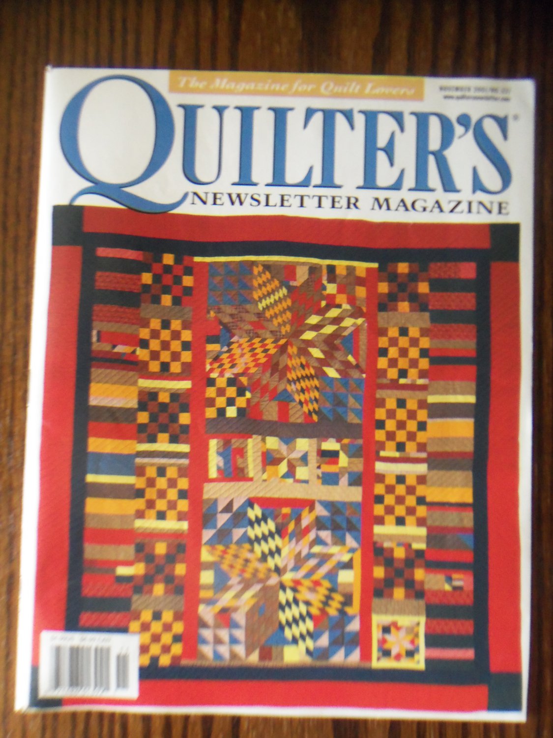 Quilter's Newsletter Magazine November 2001 No. 337 Back Issue locationM10