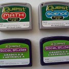 Lot of 4 LeapFrog IQuest cartridges - Grades 6-8
