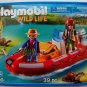 Playmobil 5559 Inflatable Boat with Explorers NEW otter goose Wild Life