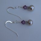 Beaded Amethyst Earrings