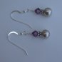 Beaded Amethyst Earrings