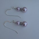 Beaded Lilac Earrings