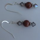 Beaded Fossil Earrings