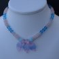 Beaded Blue Moon Necklace