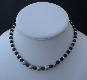 Beaded Mountain Jade Necklace