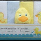 *CUTIE PIE* 5pc *DUCKIE* Washcloth Set - GREAT GIFT!! Boy/Girl
