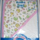 Colorful HOODED TERRY BABY BATH TOWEL - Pink - GIRL!!