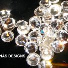 36 SWAROVSKI 30ss CLEAR FLATBACK RHINESTONES CRYSTALS